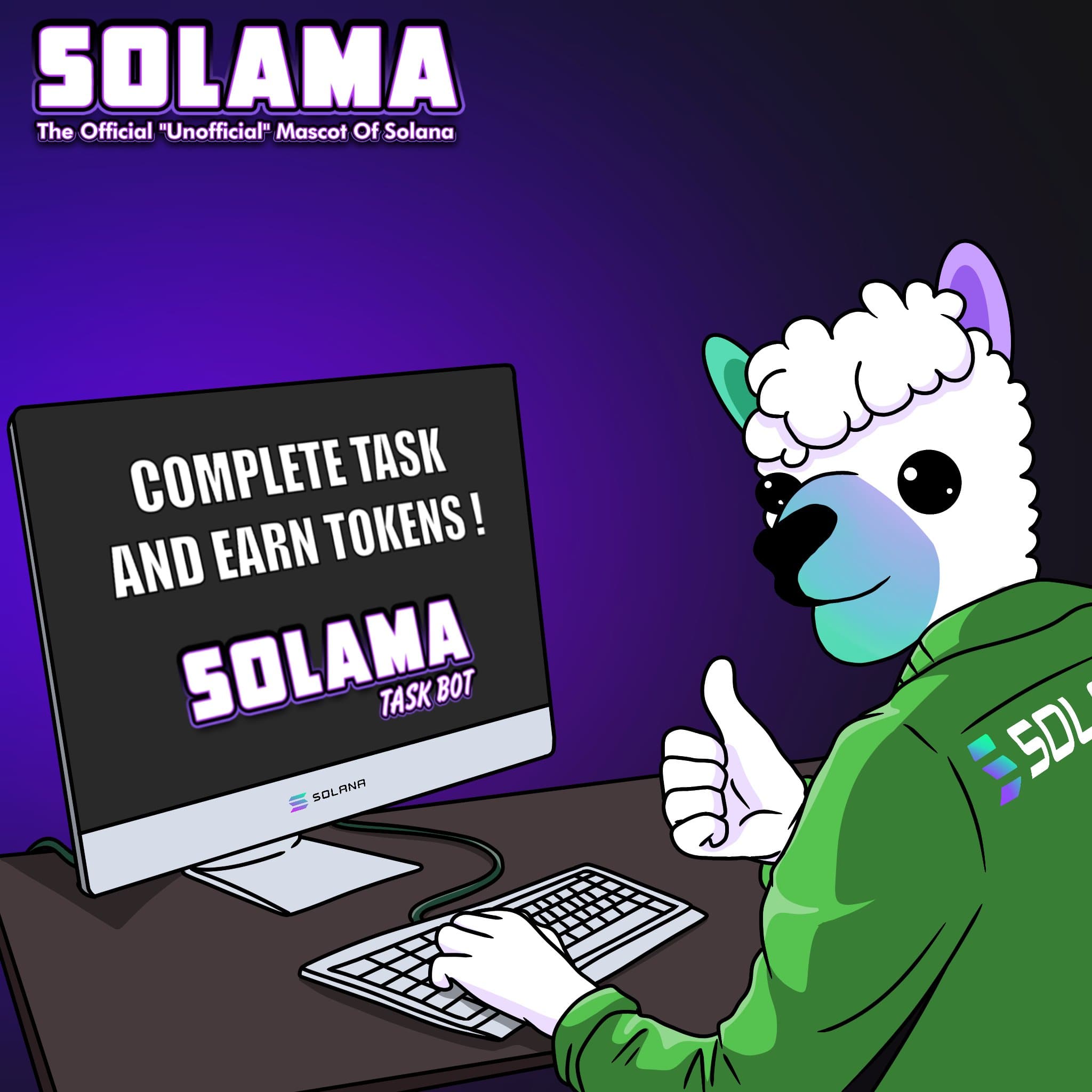 Solama Task bot, Earn Solama